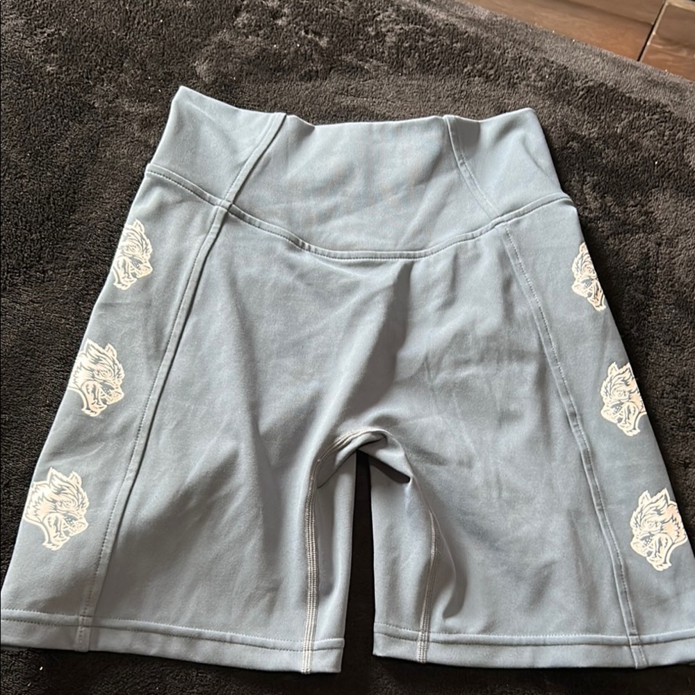 Women's Gray High-Waisted Shorts